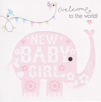 Cherry On Top New Baby Girl Card