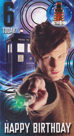 Doctor Who - 6th Birthday Card