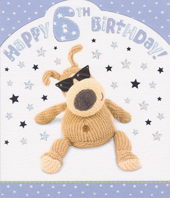 Boofle - 6th Birthday Card