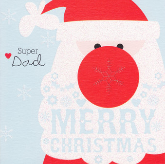 Cherry On Top - Dad Christmas Card - Santa