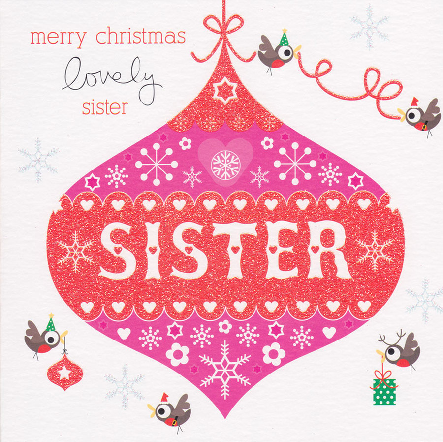 Sister Christmas Card Cherry On Top CardSpark