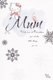 Hello Kitty - Mum Christmas Card