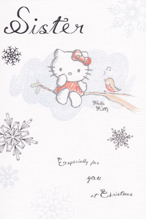 Hello Kitty - Sister Christmas Card
