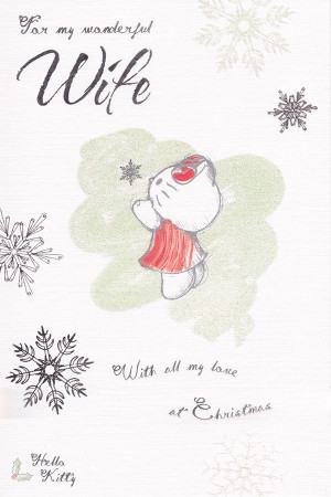 Hello Kitty - Wife Christmas Card