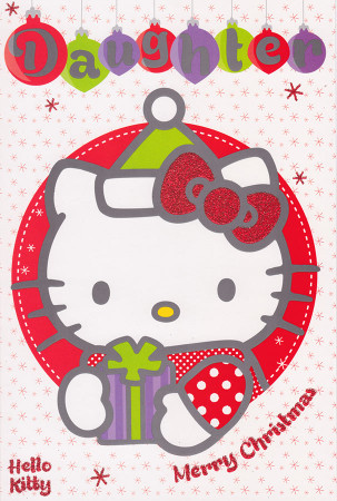 Hello Kitty - Daughter Christmas Card