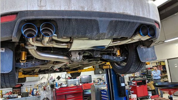 Hks Legamax Exhaust Installed On Our Customer's Sti - Furious Customs