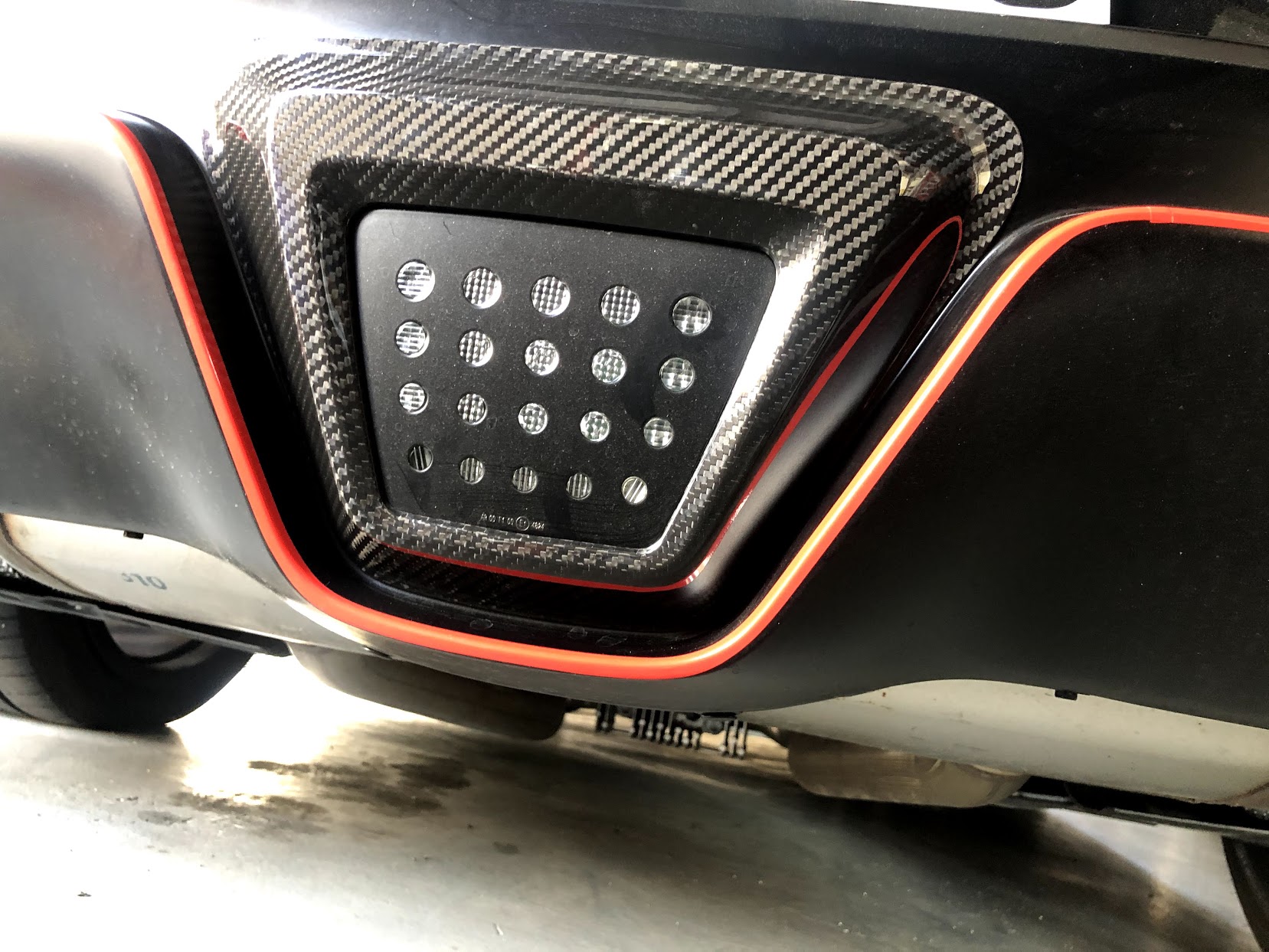 Carbon Rear LED Trim Outlay for A90 SUPRA
