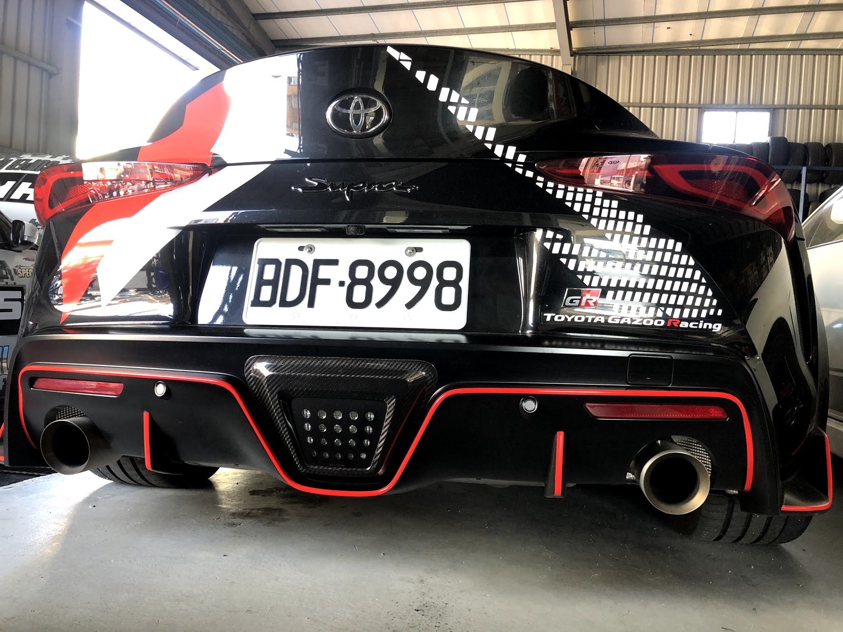 Carbon Fiber Rear LED Outlay - 2020 Toyota Supra A90 Carbon Fiber Rear LED Outlay - 2020 Toyota Supra A90