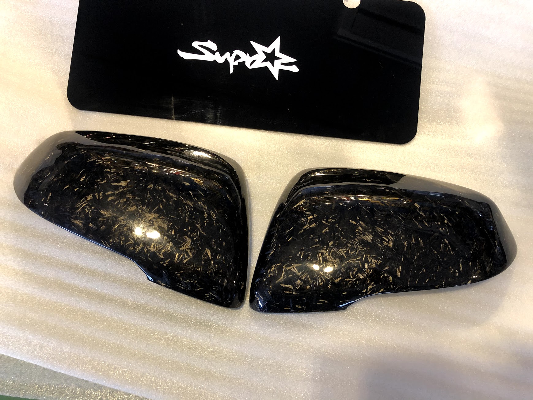 Forged Carbon Side Mirror Covers for A90 Supra Forged Carbon Side Mirror Covers for A90 Supra