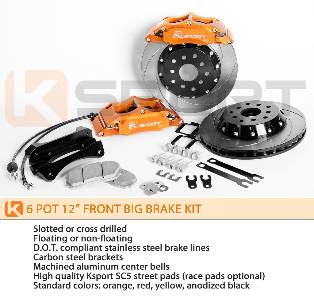 Ksport 330mm Procomp 8 Piston Front Big Brake Kit Honda Civic 2006 Current