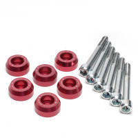 Skunk2 Lower Control Arm Bolt Kit, Red Anodized