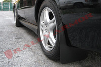 Rally Armor Black/Black Basic Mud Flaps - 2002-2007 Subaru Impreza WRX/STI