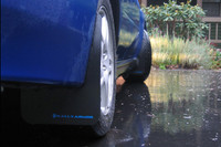 Rally Armor Black/Blue Classic  Mud Flaps - 2002-2007 Subaru Impreza WRX/STI