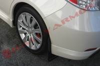 Rally Armor Black/Grey Urethane  Mud Flaps - 2008-11 Subaru Impreza WRX