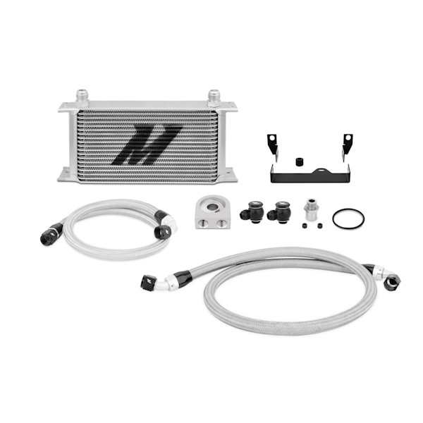 Full Kit Contents (Silver) - Mishimoto Oil Cooler - Subaru WRX / STI