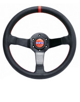 Sparco Champion Steering Wheel - Perforated Leather with Red Stitching