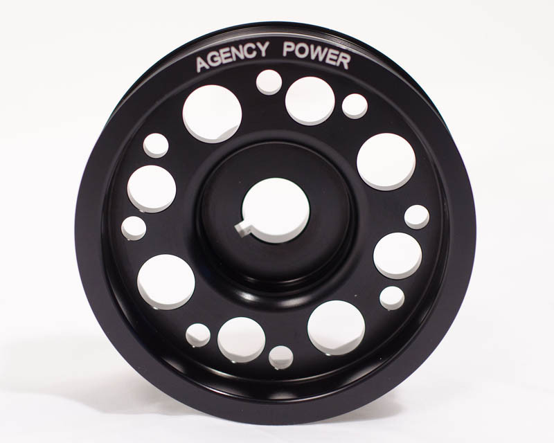 Furious Customs Agency Power Lightweight crank pulley BLACK WRX 2