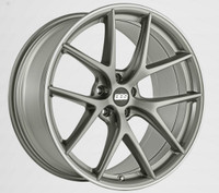 BBS CI-R 19x8 5x114.3 ET38 Platinum Silver Polished Rim Protector Wheel -82mm PFS/Clip Required