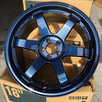 Volk Racing TE37RT Wheel - 18X10.0 +15 5x114.3 MAG BLUE