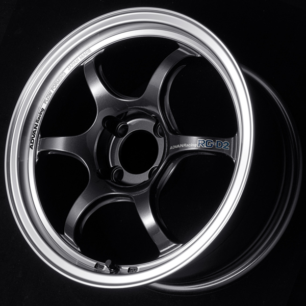 Advan RG-D2 Wheel - 16X8.0 +38 4x100 MACHINING & BLACK GUNMETALLIC