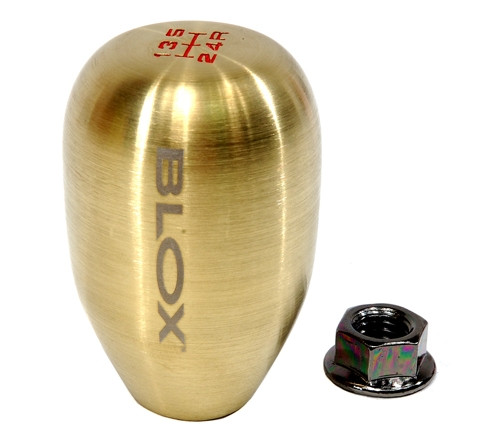 Blox Racing 5-Speed Billet Shift Knob - Bronze, 12x1.25mm