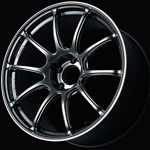 Advan RZII Wheel - 17X9.0 +45 5x114.3 RACING HYPER BLACK