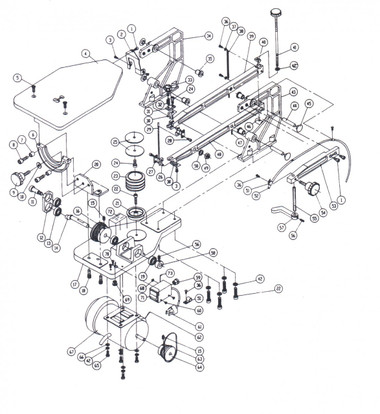 ALL 14" SCROLL SAW PARTS - PS Wood Machines