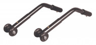 Adjustable Universal Wheelchair Black Anti Tipper with Wheels - stds807