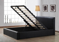 SA222 Leather lift up storage bed 