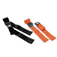 150cm Backboard Strap with Loop Ends, Auto Buckle,  Colour Black