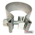 2.5" 2 1/2" USA Torca AccuSeal 409 Stainless Steel Exhaust Band Clamp A25SF