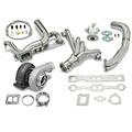 High Performance Upgrade GT45 T4 5pc Turbo Kit - Chevy Small Block SBC Engine