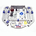 Universal High Performance Upgrade T70 12pc Turbo Kit (Silver Intercooler / Silver Piping) 