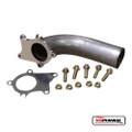 5 BOLT 90 DEGREE T3/T4 TURBO DOWNPIPE WITH GASKET WITH 10' LONG FOR MITSUBISHI