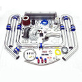 Universal High Performance Upgrade T70 15pc Turbo Kit (Silver Intercooler / Silver)