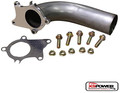 5 BOLT 90 DEGREE T3/T4 TURBO DOWNPIPE WITH GASKET WITH 10' LONG 
