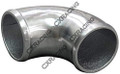 2.5" Cast Aluminum 90 Degree Elbow Pipe Tube Turbo intercooler Polished 