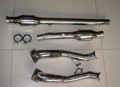 Audi S4 B5 2.7L Bi-Turbo Stainless Steel T304 Down Pipe System CATTED with cats