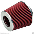 2.5 inch Air Filter Cold Air Intake Turbo Filter RED Civic Integra Short Ram