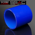 INTAKE BOOT Straight Silicone Coupler Hose Pipe 2.5 in BLUE RUBBER COUPLER FMIC