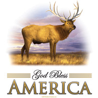 God Bless America Elk T-shirt
