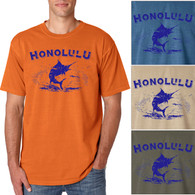 Honolulu Marlin Men's/Adult Pigment Dyed T-shirt