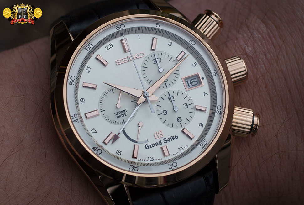Grand Seiko Spring Drive Chronograph GMT 18k Pink Gold SBGC004
