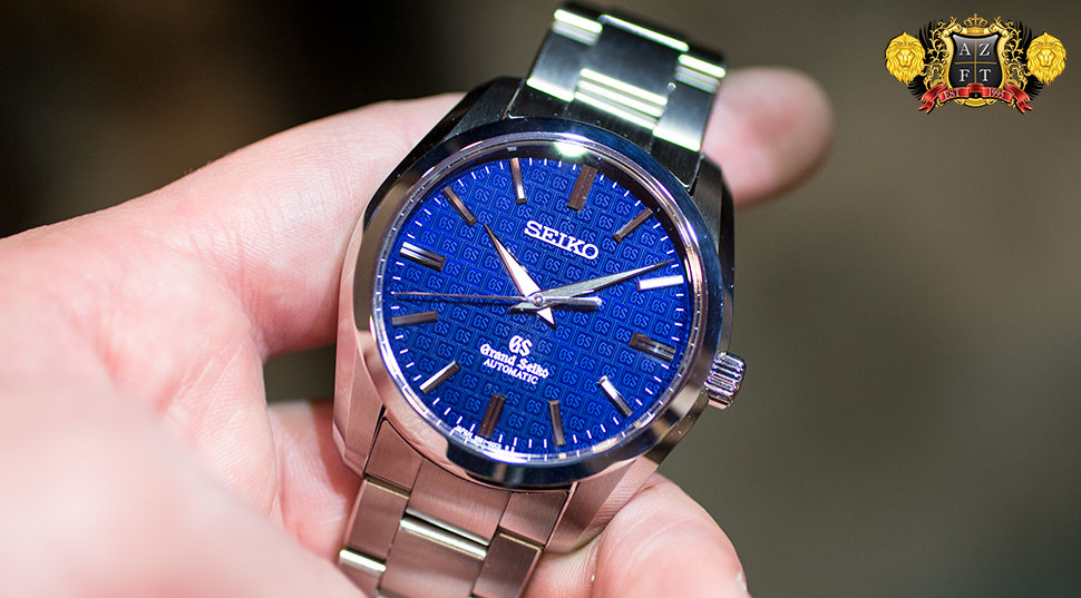 HANDS ON WITH THE GRAND SEIKO AUTOMATIC LIMITED EDITION BLUE GS DIAL  SBGR097 – 42MM 9S61 NO DATE | AZ Fine Time Blog