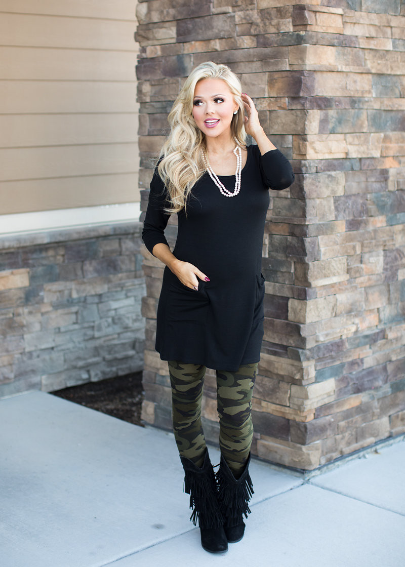 5 Ways to Wear Camo Leggings | Outfit Ideas - Doused in Pink