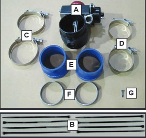 PowerHalt Positive Air Shut Off - 11-15 Ford 6.7L - Manual