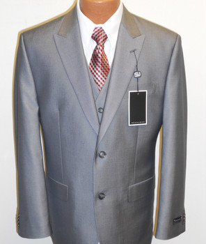 Men's Sean John Vested Suit - Silver