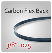 3/8" .025 Flex Back (HEF) Carbon Blades