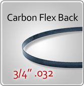 3/4" .032 Flex Back (HEF) Carbon Blades