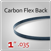 1" .035 Flex Back (HEF) Carbon Blades